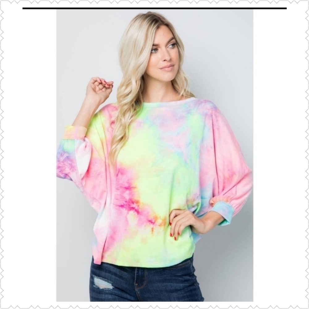 Women Multi Color Tie Dye Shirt